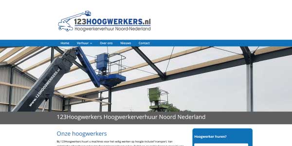 Webdesign 123Hoogwerkers Bakkeveen